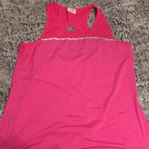 Hot pink workout shirt